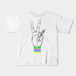 Scrunchies Peace and Olive Leaf Dove Kids T-Shirt